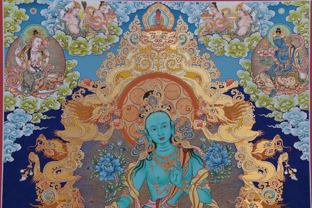 綠度母（局部大圖）