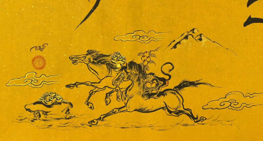 財寶天王 馬年局部